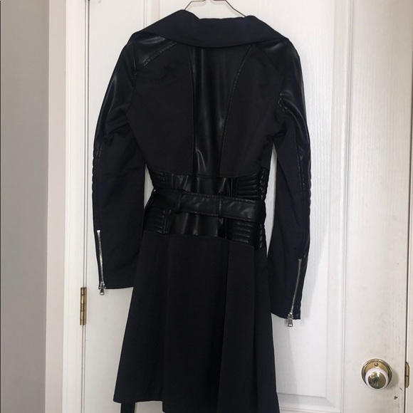 BEBE Bond moto detail trench coat - Picture 4 of 4